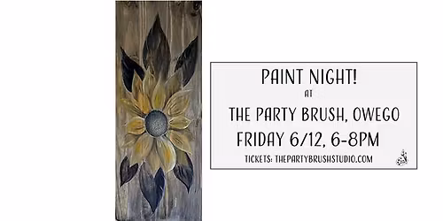 Friday 6\/12 Rustic Sunflower Pallet, Owego!