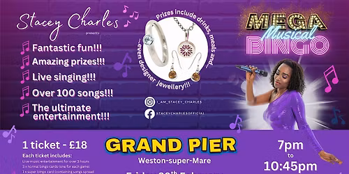 \u2b50MEGA\u2b50 Musical Bingo at the Grand Pier (Weston-super-Mare, Somerset)
