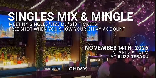 Mix and Mingle at Bliss Terasu
