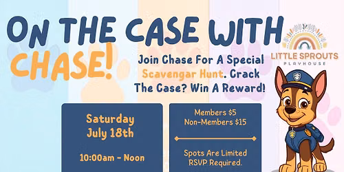 On the Case with Chase: Scavenger Hunt at Little Sprouts