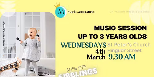 Early Years Music Session-Under 3 year olds