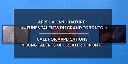 Laur\u00e9at du concours \u00ab Jeune Talent du Grand Toronto \u00bb