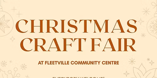 Christmas Craft Fair at Fleetville