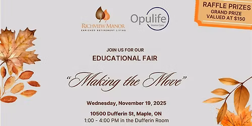Making the Move: An Educational Fair for Seniors & Families