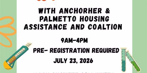 Back to school with AnchorHer and Palmetto Housing and Coalition