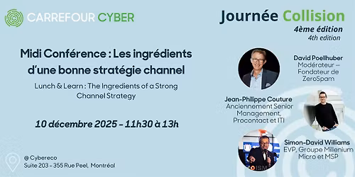 Midi Conf\u00e9rence : Les ingr\u00e9dients d\u2019une bonne strat\u00e9gie channel