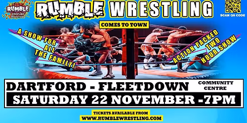 Rumble Wrestling 2025 Tour - returns to Dartford