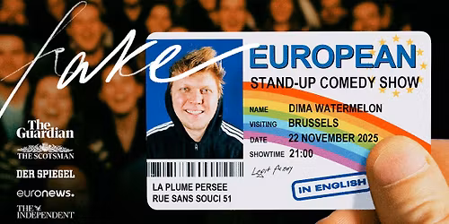 Dima Watermelon: Fake European | Stand-Up Comedy in Brussels