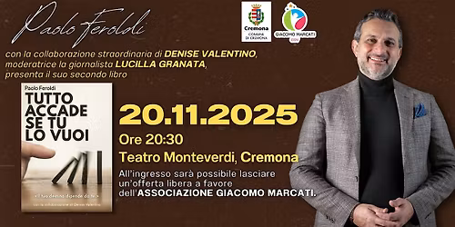 PRESENTAZIONE DEL LIBRO "TUTTO ACCADE SE TU LO VUOI"