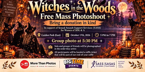 Witches in the Woods supporting the Sexual Assault Support Services for Women of SDG&A