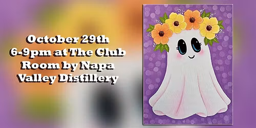 Ghost PaintnSip at The Club Room by Napa Valley Distillery