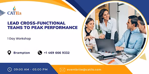 Lead Cross-Functional Teams to Peak Performance: 1 Day Workshop Brampton