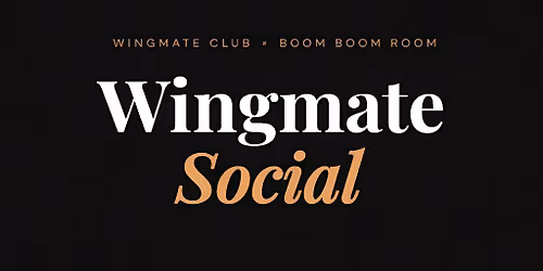 singles social for professionals with wingmate @ boom boom room