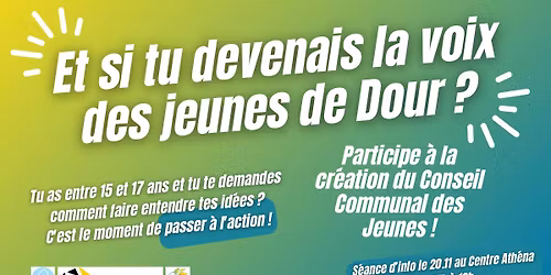 R\u00e9union d'info - Conseil Communal de Jeunes de Dour