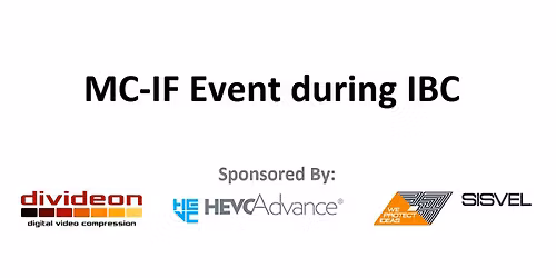 Media Coding Industry Forum Event during IBC