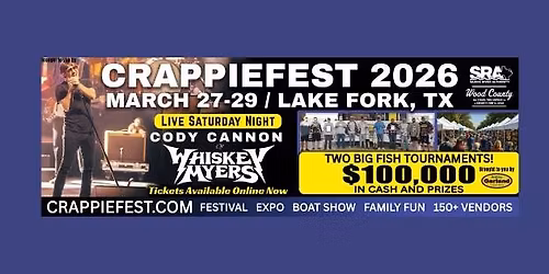 CODY CANNON of WHISKEY MYERS - LIVE AT CRAPPIEFEST - LAKE FORK TX 
