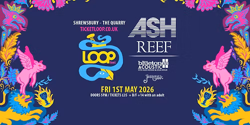ASH + REEF + THE BLUETONES ACOUSTIC | THE QUARRY, SHREWSBURY