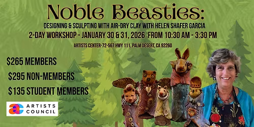 Noble Beasties 2-Day Workshop with Helen Schafer Garcia