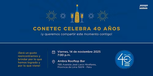 ConeTec | Celebremos 40 A\u00f1os de logros Juntos