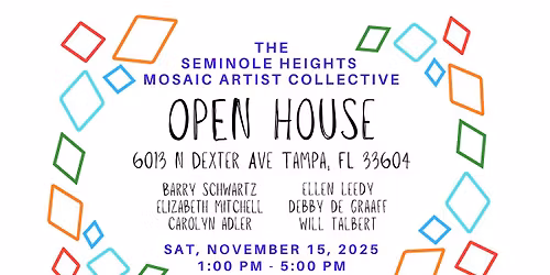 Seminole Heights Mosaic Artists Collective Open House