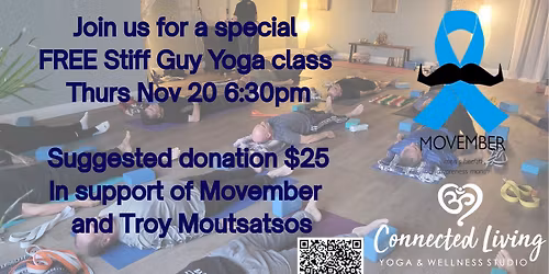 FREE Movember Stiff Guy Yoga Class
