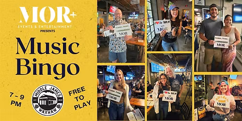 MOR+ Music Bingo @ Middle James Brewing - Waxhaw