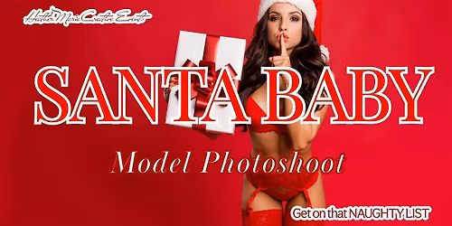 Santa Baby Model Lingerie Photoshoot