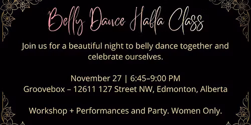 Hafla Class: Belly Dance Workshop and Party