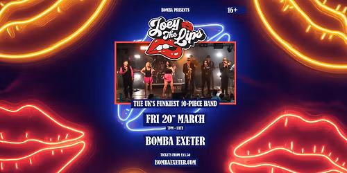 Joey The Lips (10 Piece Funk Band) | 20.03.26 Bomba Exeter