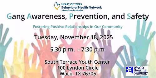 Gang Awareness, Prevention, and Safety Event
