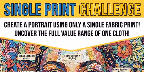 Portrait Artist Quilt (PAQ) - Challenge C: The Single Print Challenge with Julianne