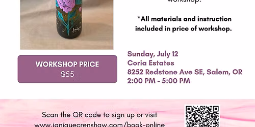 Paint & Pour Wine Bottle Painting Workshop