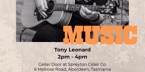 Tony Leonard Live at Spreyton