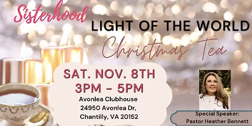 Sisterhood Light of The World Christmas Tea