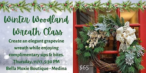 Winter Woodland Wreath Making Class