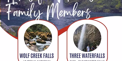 Hike to Three Waterfalls for Veterans and Family Members
