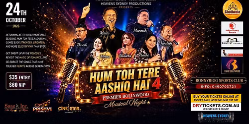 Hum Toh Tere Aashiq Hai Season 4 Live in Concert Sydney 2026