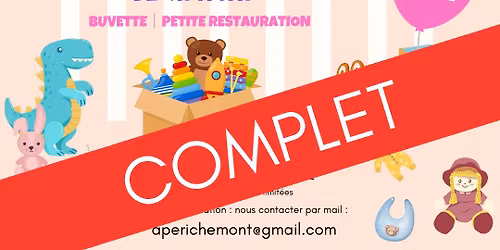 Bourse aux jouets, v\u00eatements enfants et pu\u00e9riculture