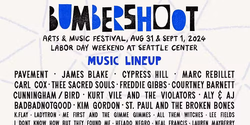 2026 Bumbershoot Music and Arts Festival - 2 Day Pass at Seattle Center