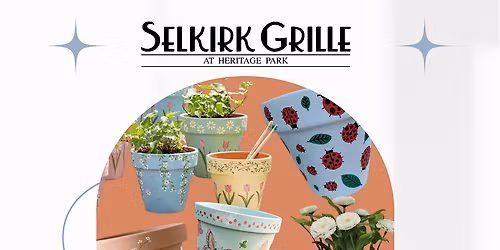 Selkirk Grille- Mothers Day Flower Pot Painting