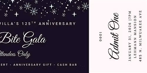 Village of Lake Villa's 125th Anniversary Frost Bite Gala