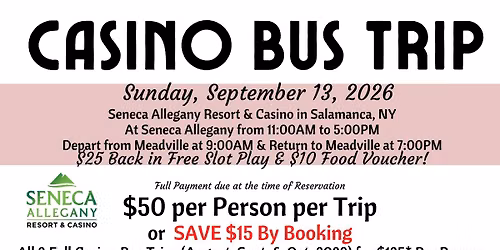 Casino Bus Trip to Seneca Allegany