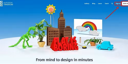 Intro to 3D Design with Tinkercad (Afternoon)