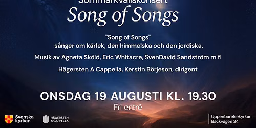 Sommarkv\u00e4llskonsert \u2013 Song of Songs
