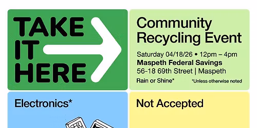 Earth Day - Community Recycling Event at Maspeth Federal Savings