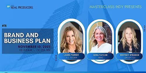 November Masterclass Indy: Brands and Business Plans