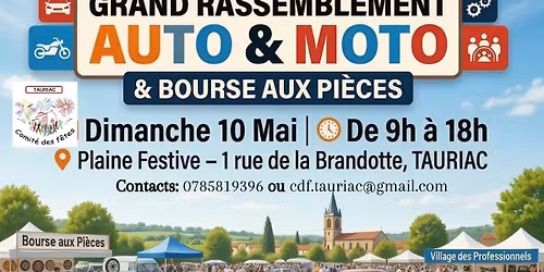 Grans rassemblement Auto et Moto + Bourse aux pi\u00e8ces