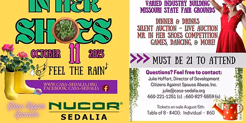 CASA's 9th Annual IN HER SHOES 2025 presented by Nucor of Sedalia