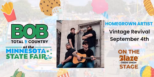 Vintage Revival at the BOB FM Booth at the MN State Fair!