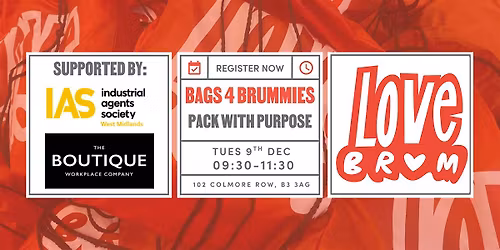 LoveBrum Presents: Bags for Brummies: Pack with Purpose